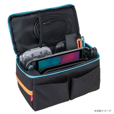 ナカバヤシ switch2用ぜんぶ収納ボックス厚手クッション/ブラックマルチ SZC-SW203BKM (tm)の商品画像2枚目