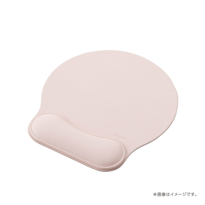 ナカバヤシ リストレスト付きPUレザーマウスパッド/ピンク MUP-935P (tm)の商品画像1枚目