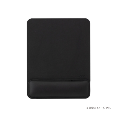 ナカバヤシ リストレスト付きPUレザーマウスパッド/ブラック MUP-936BK (tm)の商品画像3枚目