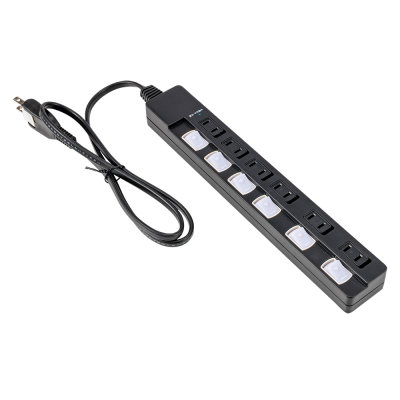 ナカバヤシ 安全機能満載スイッチ付OAタップ/6個口/1m/ブラック TAP-048-10BK (tm)の商品画像2枚目