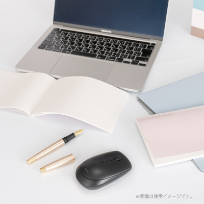 ナカバヤシ 無線3ボタンBlueLEDマウス MUS-RKT209W ブラック (tm)の商品画像8枚目