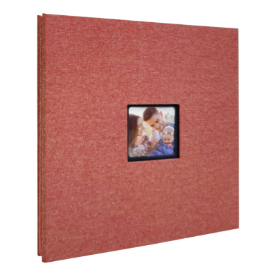 フエルネット 窓抜きフォトアルバム Sサイズ 黒台紙 レッド FN-SW-Rの商品画像1枚目
