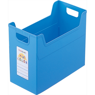 ナカバヤシ セラピーキッズカラー ファイルボックス A4ワイド フボ-TCW4-KB キッズブルー