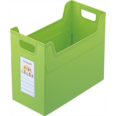 ナカバヤシ セラピーキッズカラー ファイルボックス A4ワイド フボ-TCW4-KG キッズグリーン