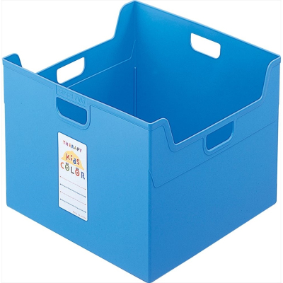 ナカバヤシ セラピーキッズカラー ファイルボックス A4ダブル フボ-TCW5-KB キッズブルー