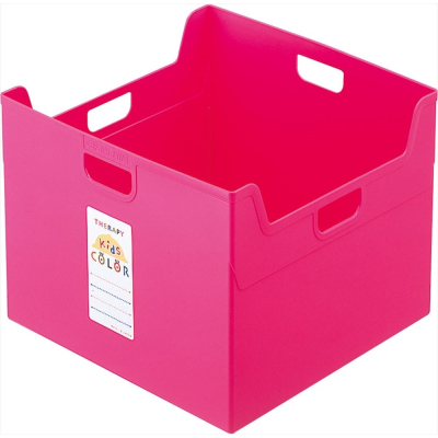 ナカバヤシ セラピーキッズカラー ファイルボックス A4ダブル フボ-TCW5-KP キッズピンク
