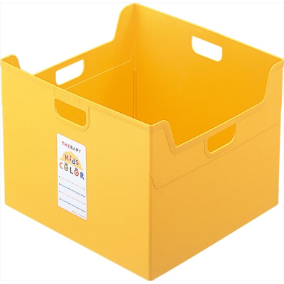 ナカバヤシ セラピーキッズカラー ファイルボックス A4ダブル フボ-TCW5-KY キッズイエロー
