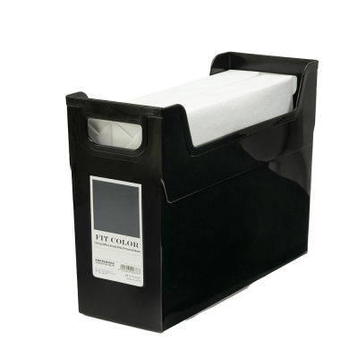 ナカバヤシ FIT COLOR A4ファイルボックス BK ブラック FB-FCE4S-BKの商品画像2枚目