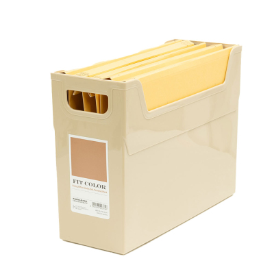 ナカバヤシ FIT COLOR A4ファイルボックス BR ブラウン FB-FCE4S-BRの商品画像2枚目