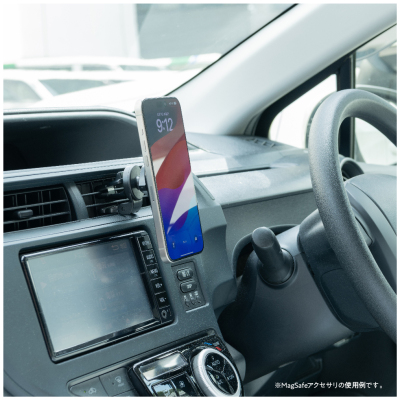 ナカバヤシ MagSafe対応メタルリングステッカー MAGCA【マグカ】/ブラック SMA-H012BK (tm)の商品画像5枚目