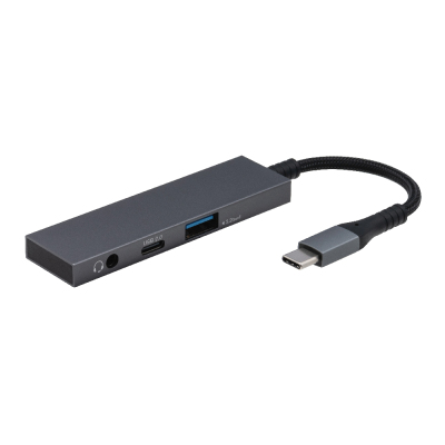 ナカバヤシ USB3.2Type-C2pアルミハブ(3.5)/グレー UH-C3433GY (tm)の商品画像2枚目