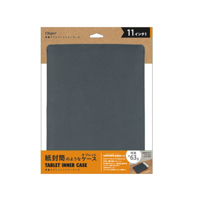 ナカバヤシ 11インチタブレット用インナーケース/WBP/ブラック TBC-FC112405BK (tm)の商品画像2枚目
