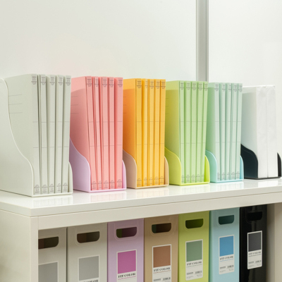 ナカバヤシ FIT COLOR A4ファイルスタンド BK ブラック FB-FCE6E-BKの商品画像4枚目