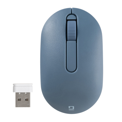 ナカバヤシ 小型無線静音3ボタンBlueLEDマウス/ブルー MUS-RKT246BL (tm)の商品画像9枚目