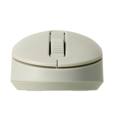 ナカバヤシ 小型無線静音3ボタンBlueLEDマウス/グレージュ MUS-RKT246GY (tm)の商品画像6枚目