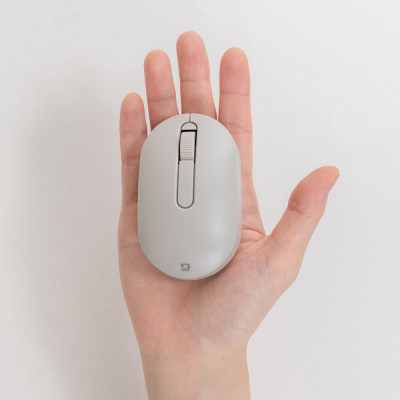 ナカバヤシ 小型無線静音3ボタンBlueLEDマウス/グレージュ MUS-RKT246GY (tm)の商品画像10枚目