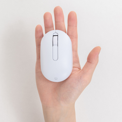 ナカバヤシ 小型無線静音3ボタンBlueLEDマウス/ホワイト MUS-RKT246W (tm)の商品画像10枚目