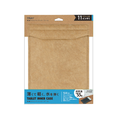 ナカバヤシ 11インチタブレット用インナーケース/Tyvek/ベージュ TBC-FC112406BG (tm)の商品画像3枚目