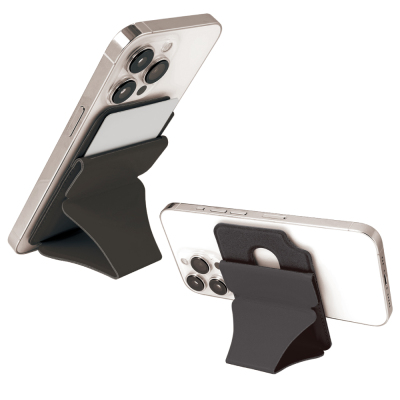 ナカバヤシ マグネット式カード型iPhoneスタンド/ブラック SMA-H007BK (tm)の商品画像5枚目