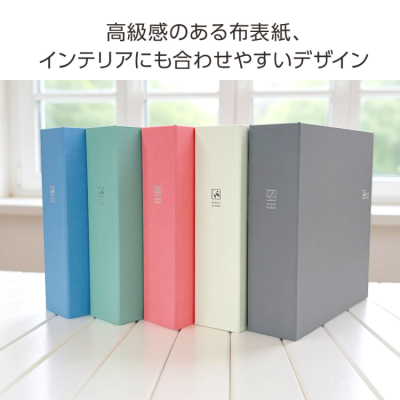 【WEB限定品】 ナカバヤシ セラピーカラー 6面ポケットアルバム L判720枚収納 TCPK-6L-720-CG　クールグレーの商品画像4枚目