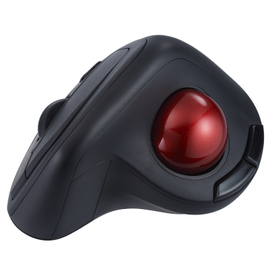 ナカバヤシ 無線エルゴ静音5ボタン光学式トラックボール/ブラック MUS-TRKF248BK (tm)の商品画像7枚目