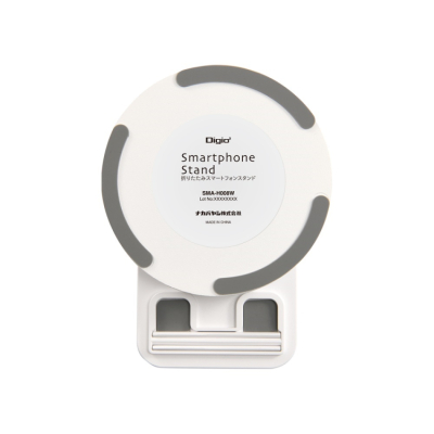 ナカバヤシ　折りたたみスマートフォンスタンド／ホワイト　SMA-H008W　(tm)の商品画像11枚目
