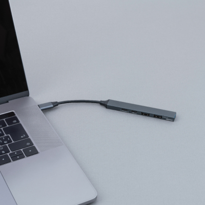 ナカバヤシ　PD　USB3.2G1＋2.0　5P　アルミハブ／グレー　UH-C3445GY　(tm)の商品画像5枚目