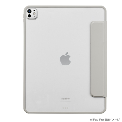 ナカバヤシ　iPadPro13用マグネット分離式衝撃吸収ケース／グレー　TBC-IPP24301GY　(tm)の商品画像2枚目