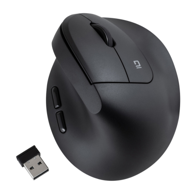 ナカバヤシ 無線静音5ボタンBlueLEDエルゴマウス/ブラック MUS-RKF251BK (tm)の商品画像7枚目