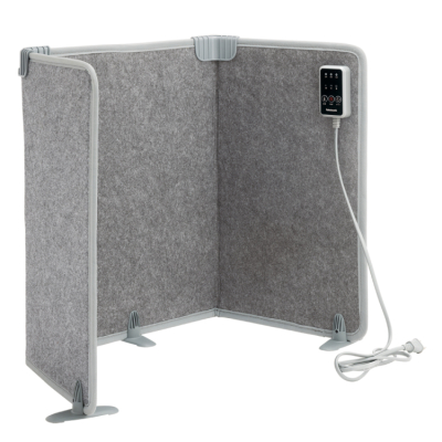 ナカバヤシ ぽかぽか DESKパネルヒーター ACH-001GY (tm)の商品画像2枚目