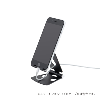 ナカバヤシ　アルミスタンド　ミニ／ブラック　SST-21BK　(tm)の商品画像3枚目