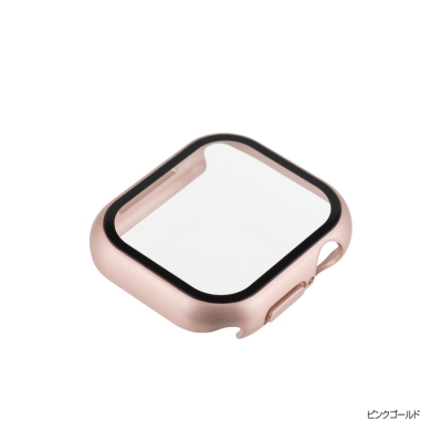 ナカバヤシ　AppleWatch42mm　ガラス＋ケース／ピンクゴールド　SMWC-AW421PG　(tm)の商品画像1枚目