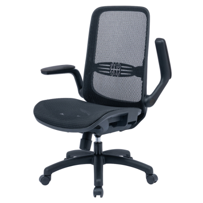 ナカバヤシ オールメッシュチェア/ブラック RZS-401BK (tm)の商品画像6枚目