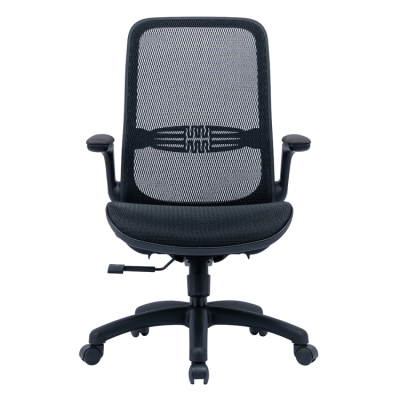 ナカバヤシ オールメッシュチェア/ブラック RZS-401BK (tm)の商品画像9枚目