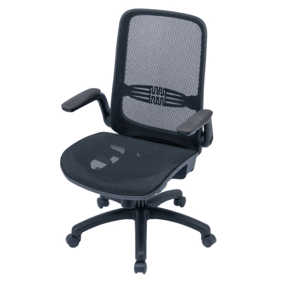 ナカバヤシ オールメッシュチェア/ブラック RZS-401BK (tm)の商品画像13枚目