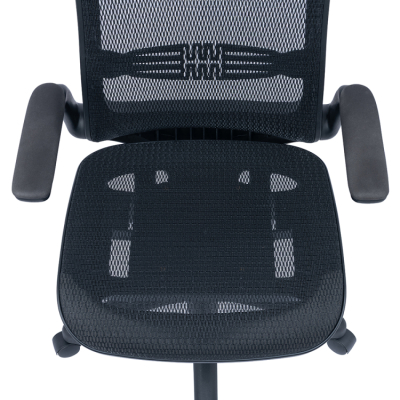 ナカバヤシ オールメッシュチェア/ブラック RZS-401BK (tm)の商品画像16枚目