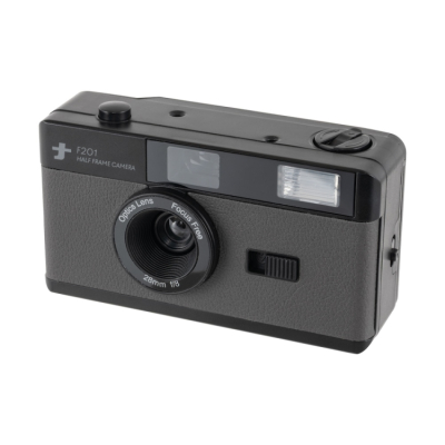 ナカバヤシ　フィルムナカメラhalf／ダークグレー　CAM-F201DG　(tm)の商品画像2枚目