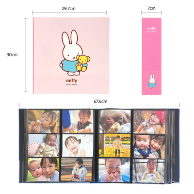 【WEB限定】 ディック・ブルーナ ミッフィー L判 720枚収納 アルバム 高透明 6面ポケット 2列3段 IT-MF6L-720-P レッドの商品画像11枚目