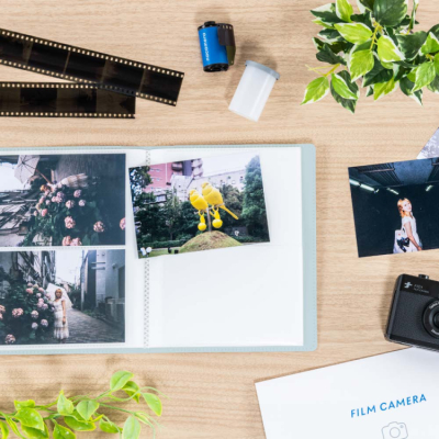 ナカバヤシ フィルムナアルバム 40/ブルー L判2段ポケット 40枚収納 A-NAPL-400-Bの商品画像5枚目