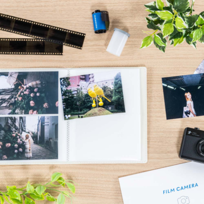 ナカバヤシ フィルムナアルバム 40/ホワイト L判2段ポケット 40枚収納 A-NAPL-400-Wの商品画像5枚目