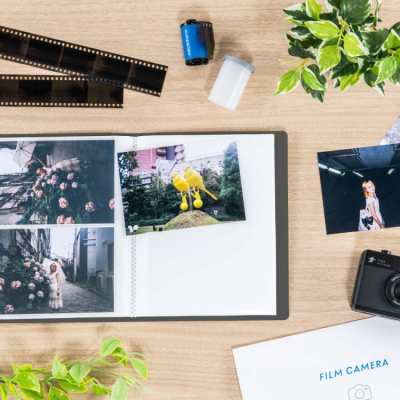 ナカバヤシ フィルムナアルバム 40/ブラック L判2段ポケット 40枚収納 A-NAPL-400-Dの商品画像5枚目