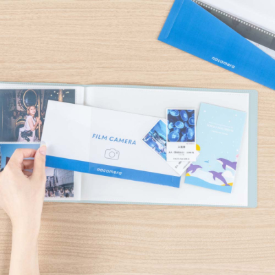 ナカバヤシ フィルムナアルバム 72/ブルー L判2段ポケット 72枚収納 A-NAPLF-720-Bの商品画像7枚目