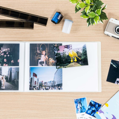 ナカバヤシ フィルムナアルバム 72/ホワイト L判2段ポケット 72枚収納 A-NAPLF-720-Wの商品画像5枚目