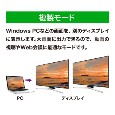 ナカバヤシ　HDMIディスプレイアダプタ　デュアル／黒　USA-CHD6BK　(tm)の商品画像7枚目