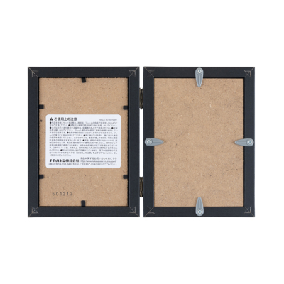 ナカバヤシ 鏡&フォトフレーム/2面/L・チェキ/ブラック F-TW-116-Dの商品画像2枚目