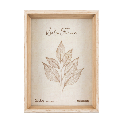 ナカバヤシ ソロフレーム/2L/ナチュラル F-TW-122-NAの商品画像1枚目