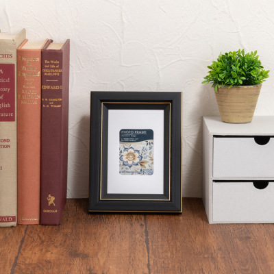 ナカバヤシ モダンエッジ/フォトフレーム/L・チェキ/ブラック F-TP-125-Dの商品画像4枚目