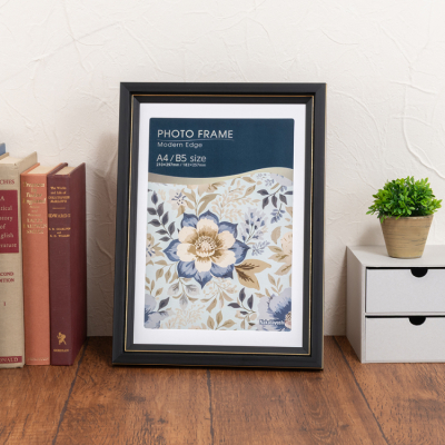 ナカバヤシ モダンエッジ/フォトフレーム/A4・B5/ブラック F-TP-128-Dの商品画像4枚目