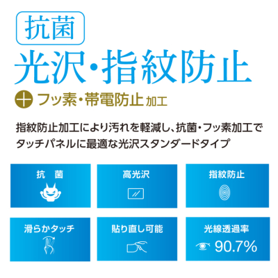 ナカバヤシ　iPhone16e用フィルム／光沢・指紋防止　SMF-IP251FLS　(tm)の商品画像2枚目