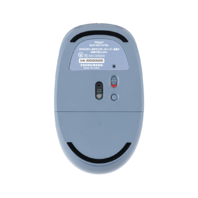 ナカバヤシ　無線静音　3ボタン　BlueLEDマウス／ブルー　MUS-RKT247BL　(tm)の商品画像8枚目